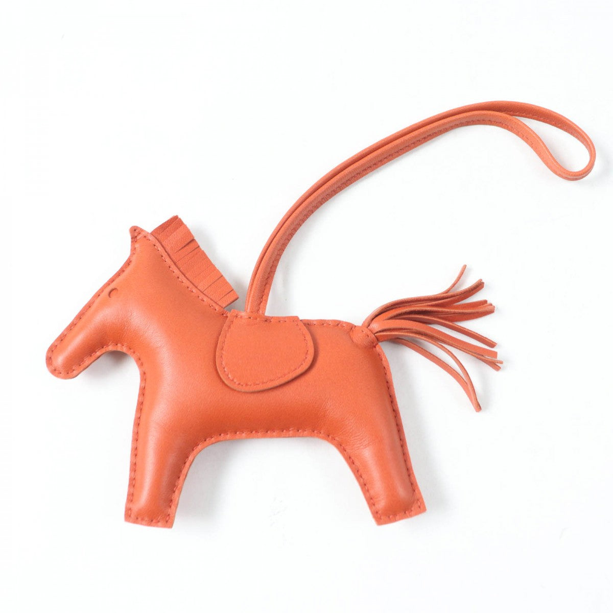 HERMES Bag charm Anyo Miro Orange Rodeo Charm GM