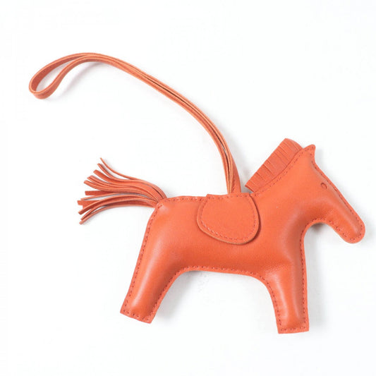 HERMES Bag charm Anyo Miro Orange Rodeo Charm GM