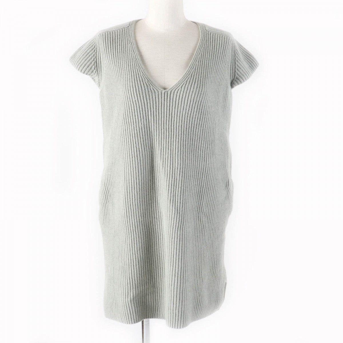 HERMES one piece wool gray 36
