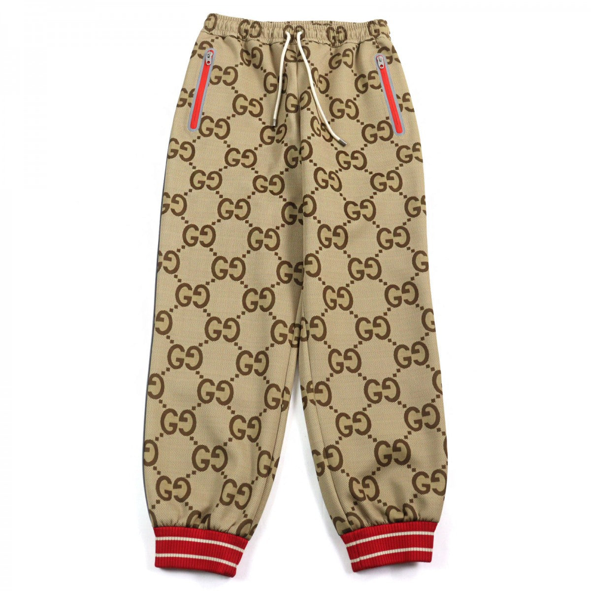 GUCCI Pants 676473 polyester Brown type All-over pattern XS