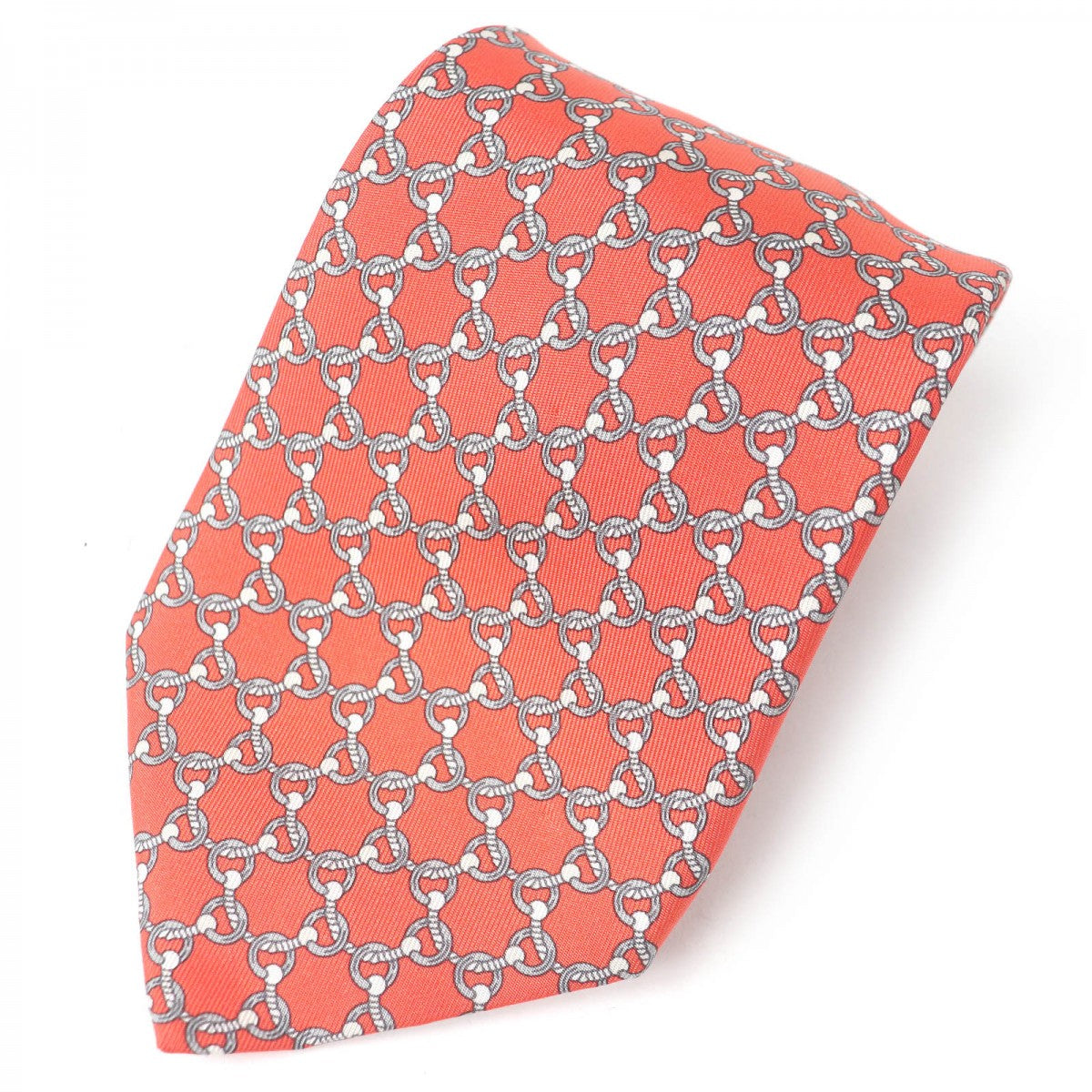HERMES tie 5558MA silk Rouge