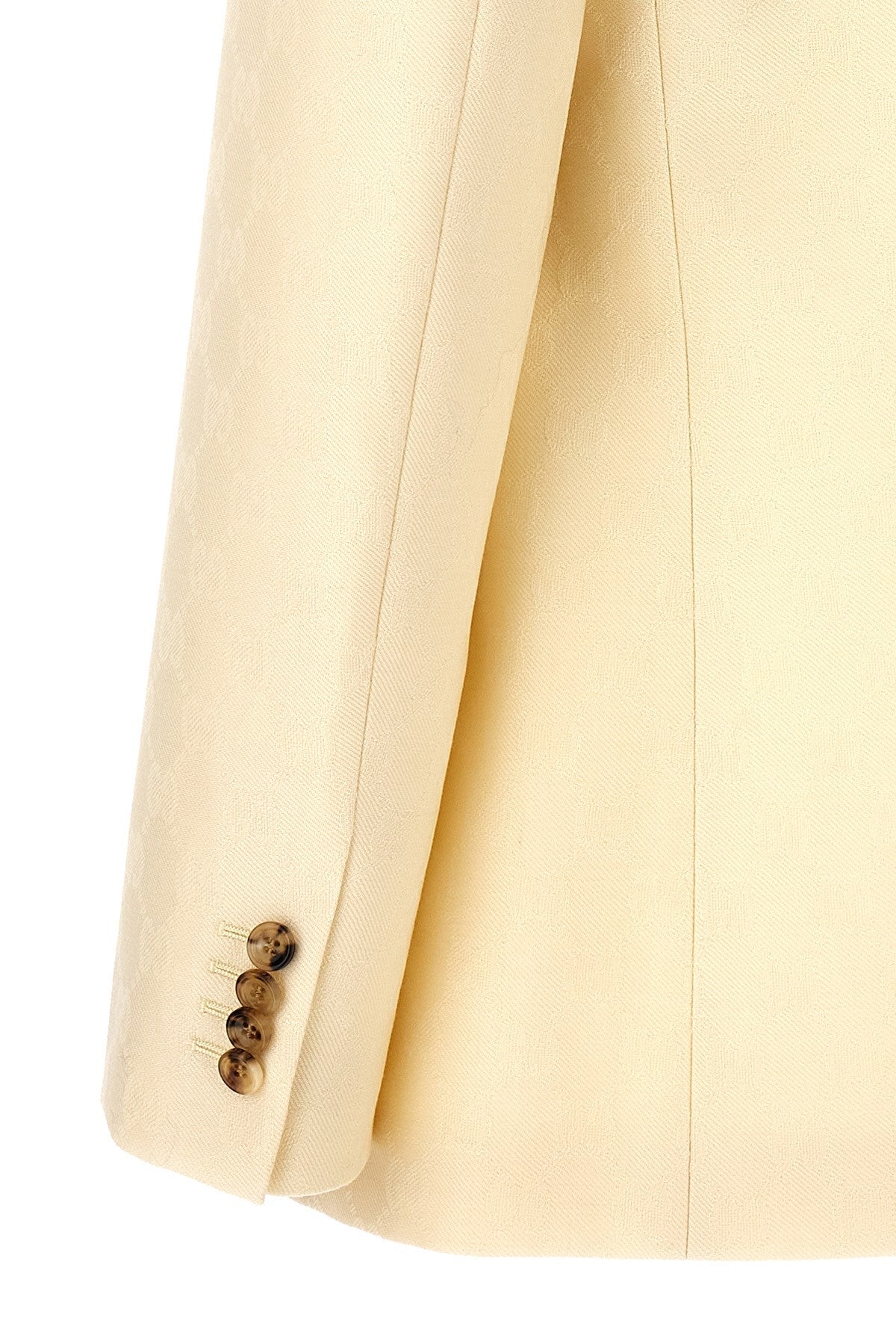 Gucci Women Single-Breasted Jacquard Logo Blazer