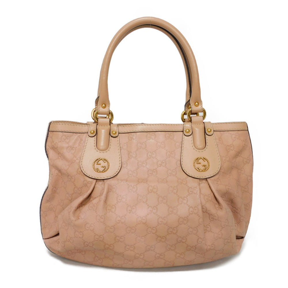 GUCCI Tote Bag 269953 Calf leather (embossed) pink beige GG Shima Scarlet Tote