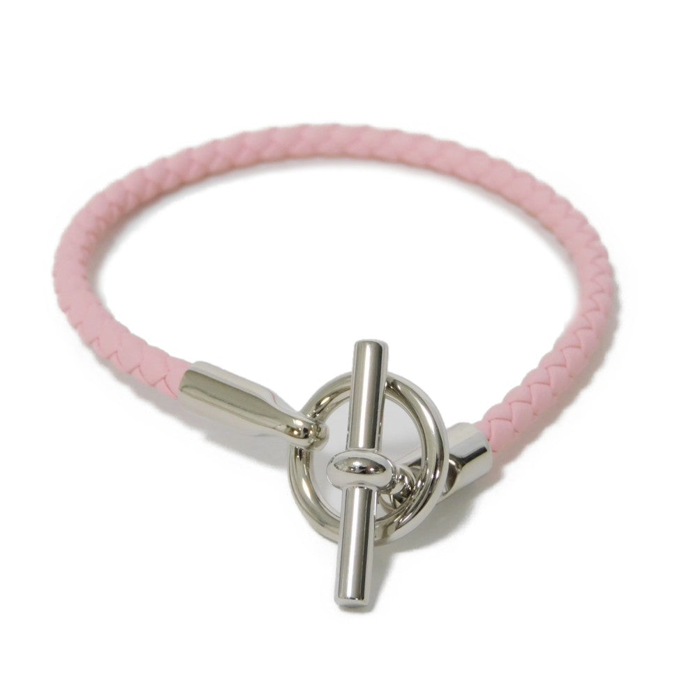 HERMES bracelet Vaux Swift Rose cherry T bar Grenan