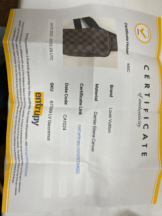 Belt Bag Luxury Designer By Louis Vuitton Size: Medium