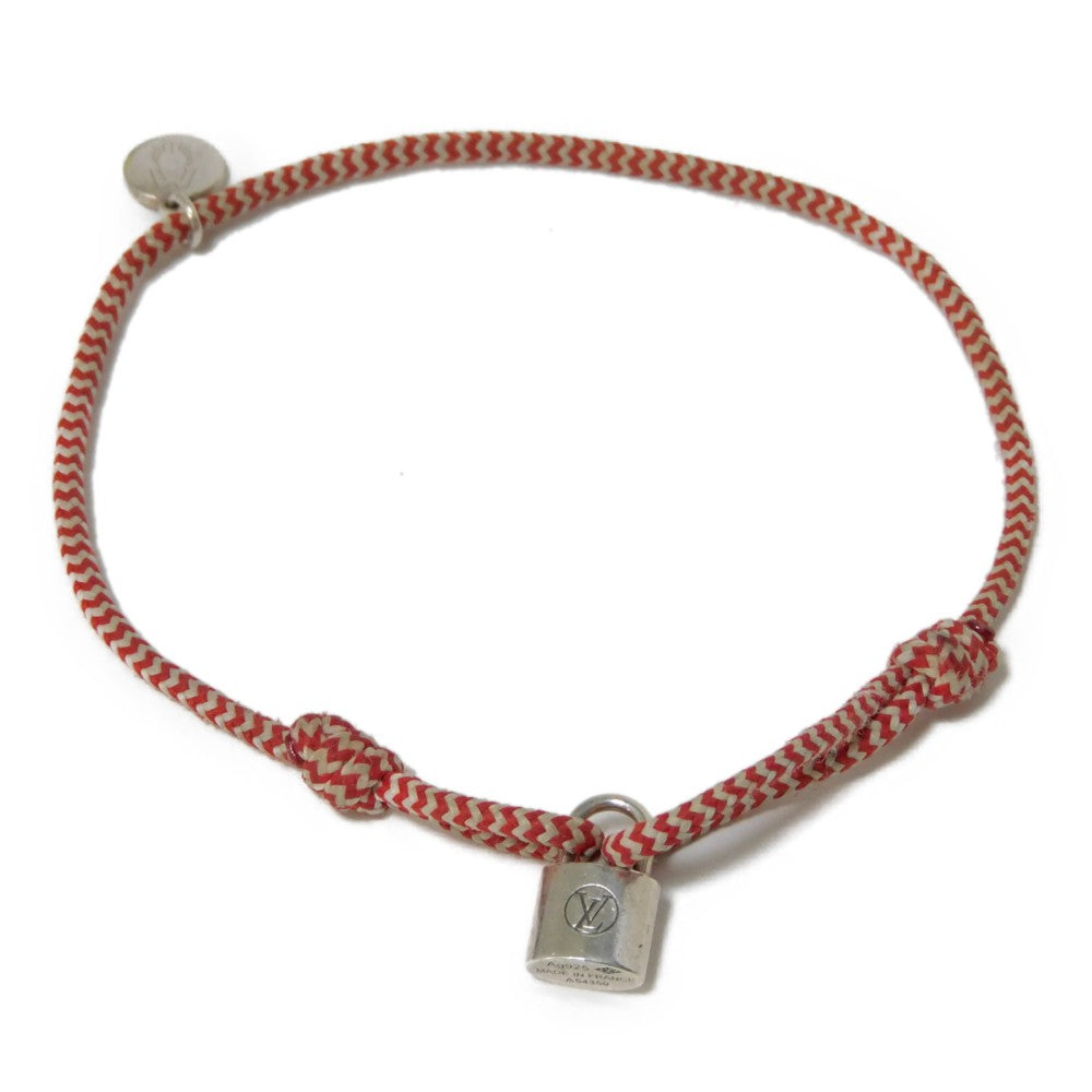 LOUIS VUITTON bracelet Q95705 925 Red Sophie Turner Silver Lockit Bracelet Women Used