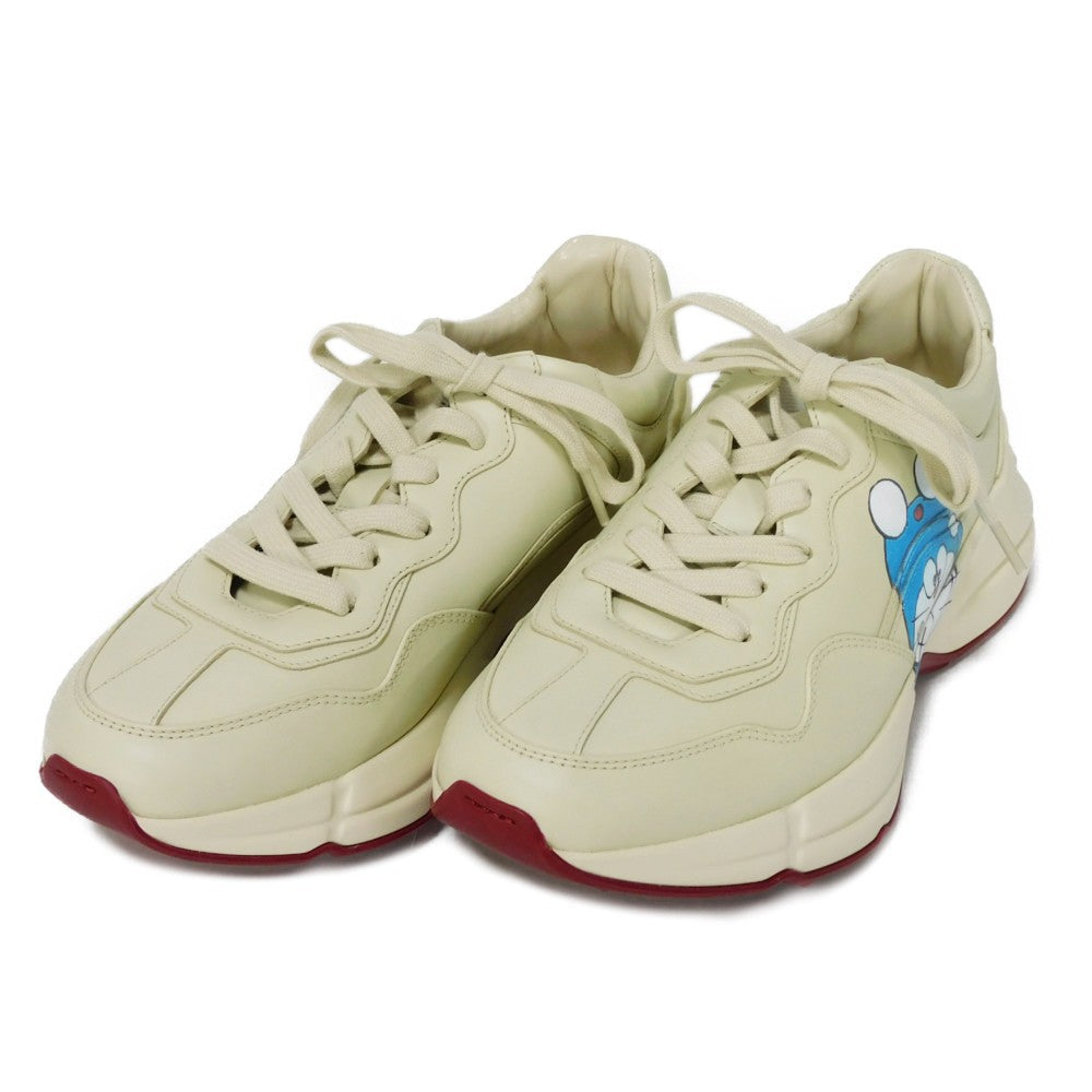 GUCCI sneakers 655037 DRW00 9522 Calfskin leather Ivoryx Cherry Red Doraemon Ryton Women 37 Used
