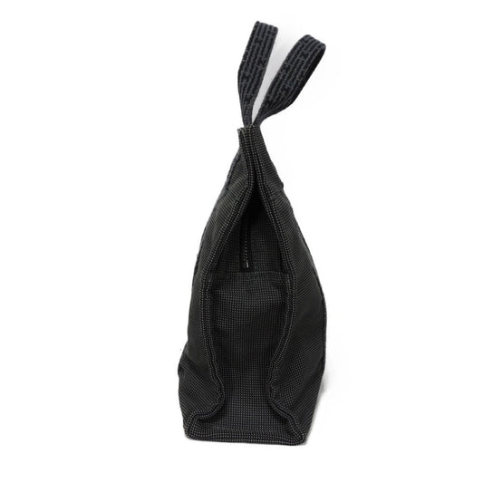 HERMES Tote Bag Nylon canvas (polyamide x polyester) Dark gray Serie button Her Line PM Tote mens(Unisex) Used