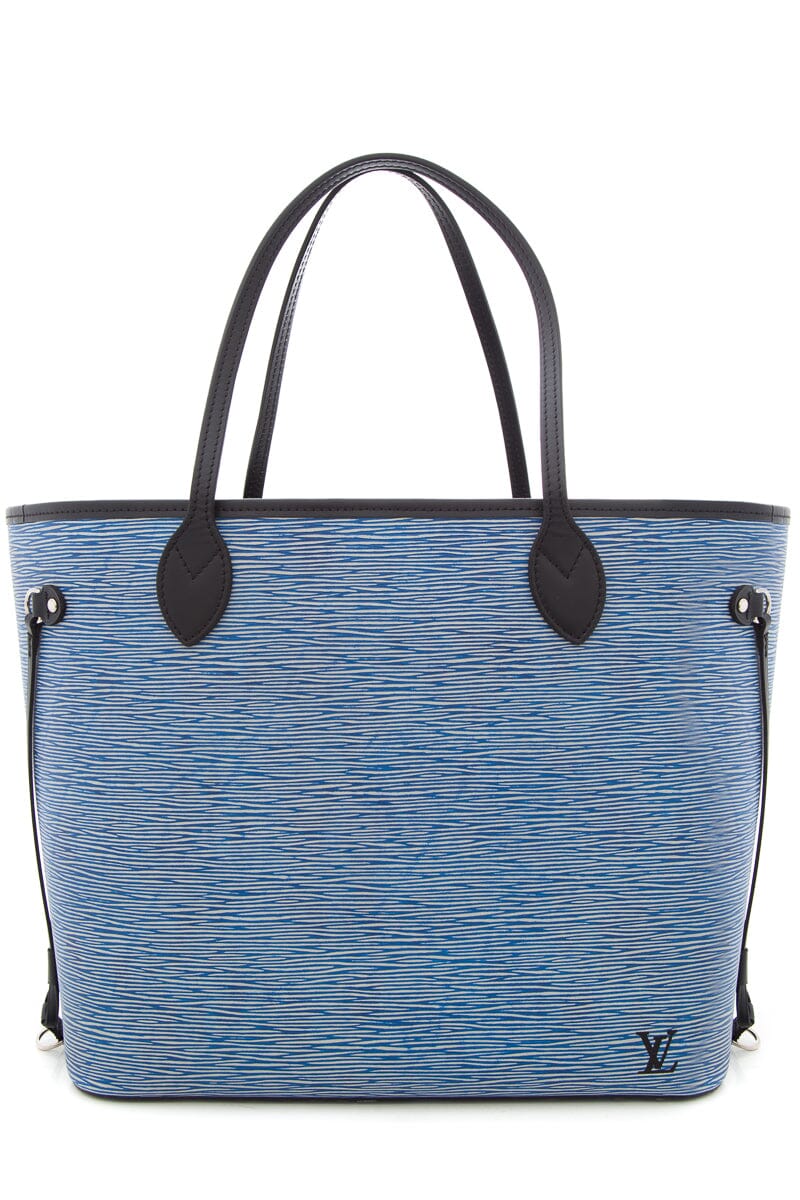 Louis Vuitton Blue Denim EPI Neverfull Tote