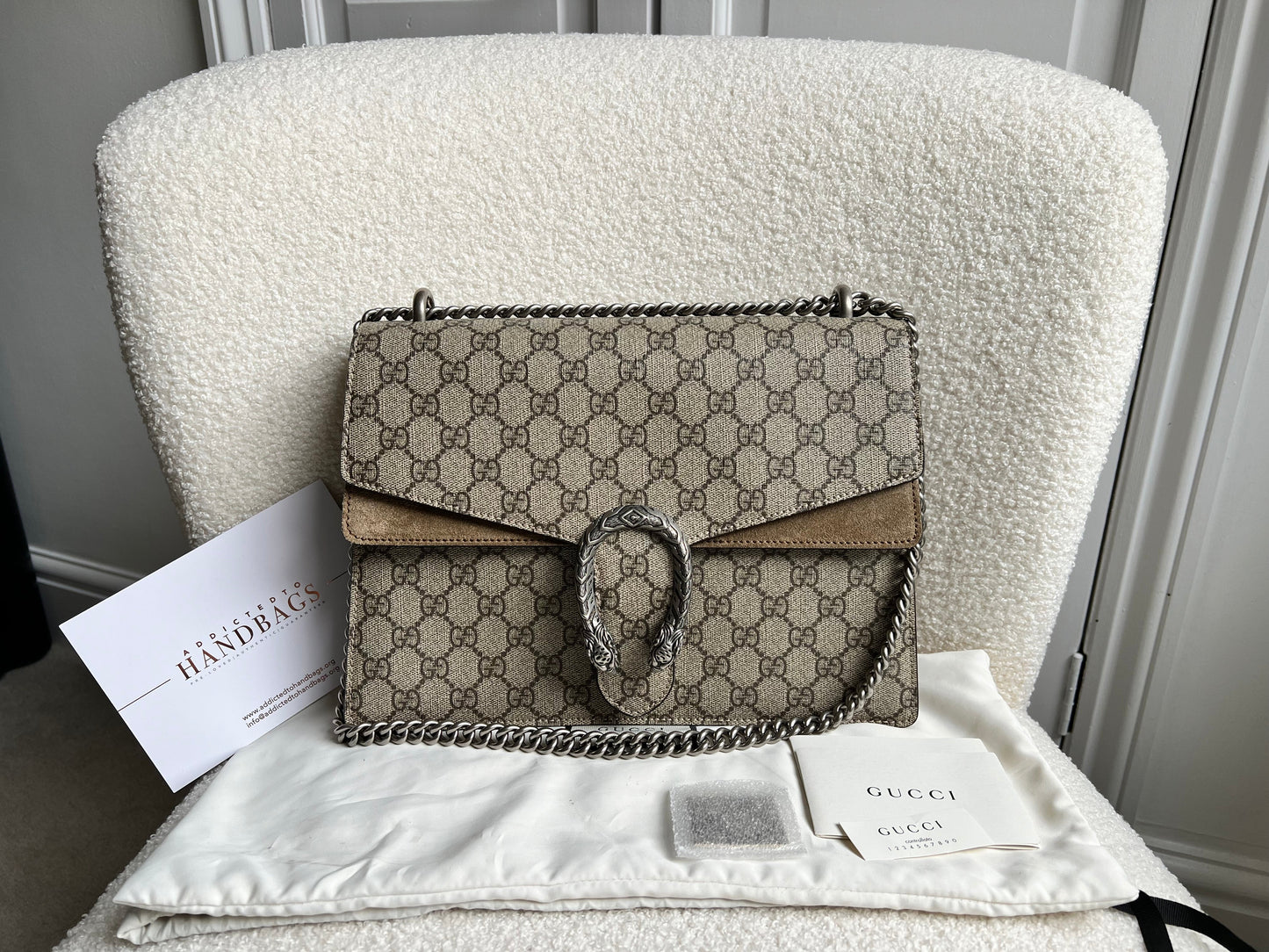 Gucci Dionysus GG Supreme Medium Shoulder Bag (RRP £2,450)