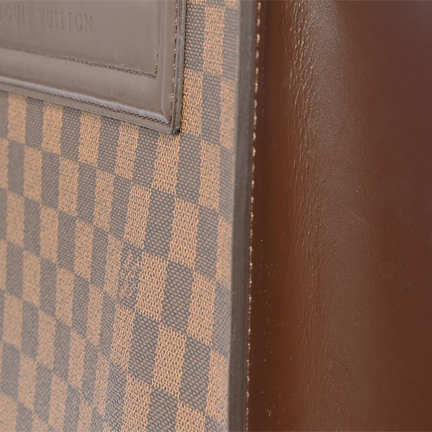 Louis Vuitton Damier Canvas Ebene Or Canvas Damier Canvas Handbag Tote Bag