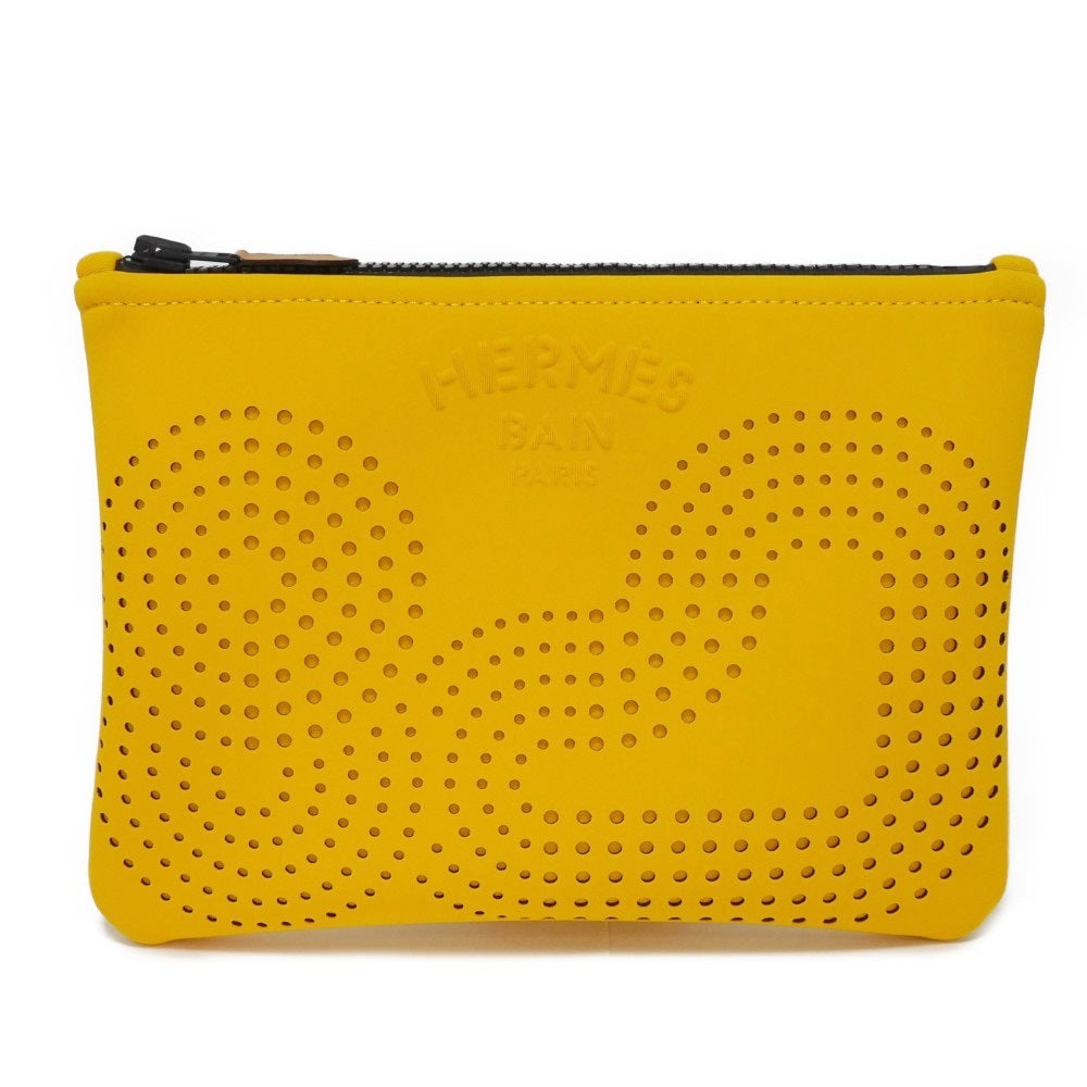 HERMES Clutch bag polyamide Bouton d'Or (Yellow) Giampaolopani Neoban Zen Au Soleil PM
