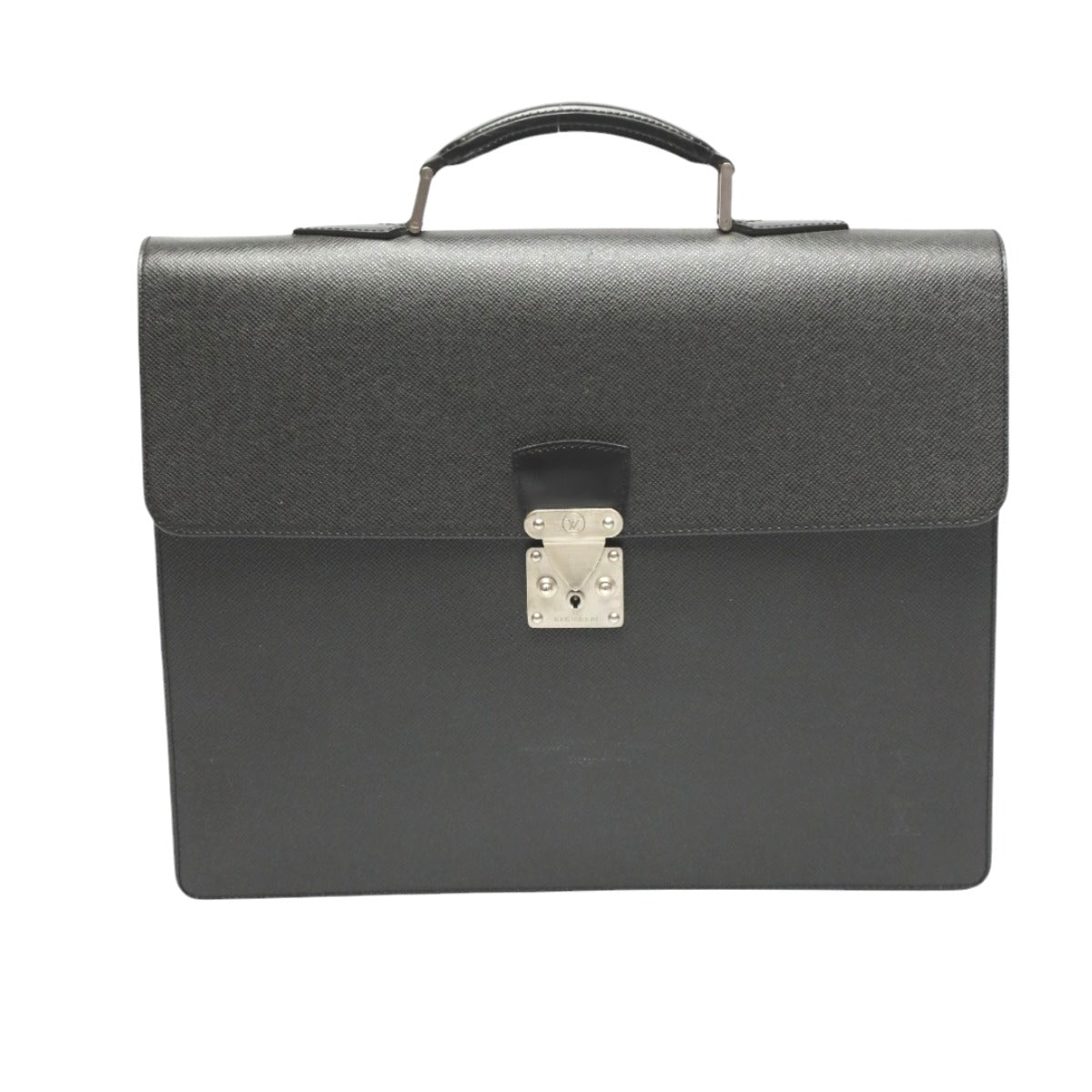 LOUIS VUITTON Handbag M30032 Taiga black Documents bag Taiga Serviet Moskova mens Used