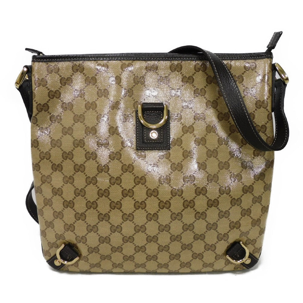 GUCCI Shoulder Bag 268642 GG Crystal Canvas (Plastics finish) beige GG crystal abby messenger bag