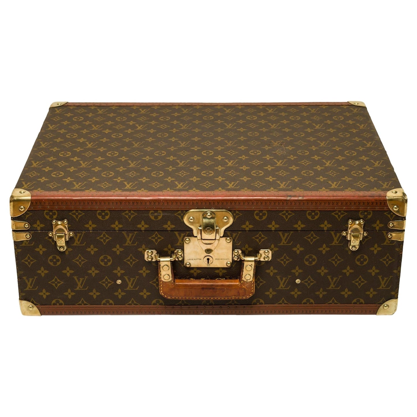 LOUIS VUITTON Customized Bisten 60 Dog Kennel for small dog in brown canvas