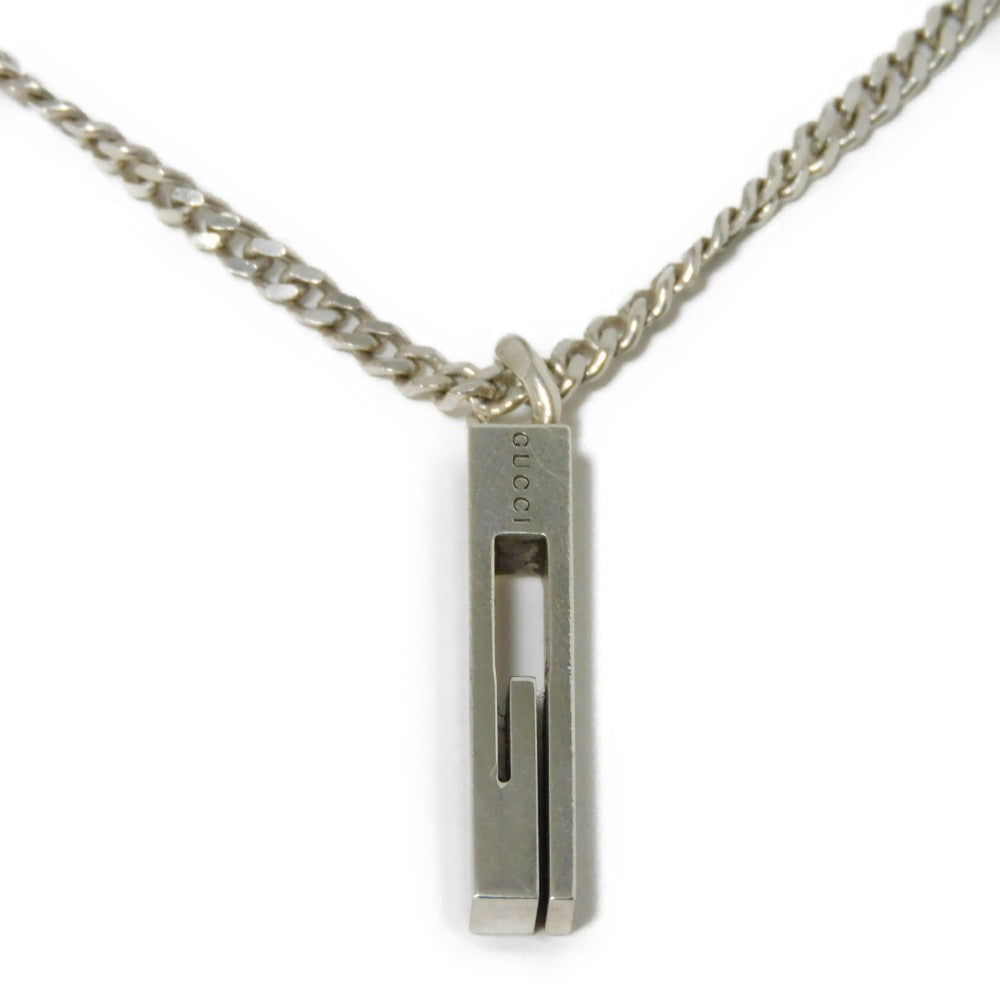 GUCCI Necklace 225055 J8400 8106 Ag925 Silver logo GG Icon Pendant