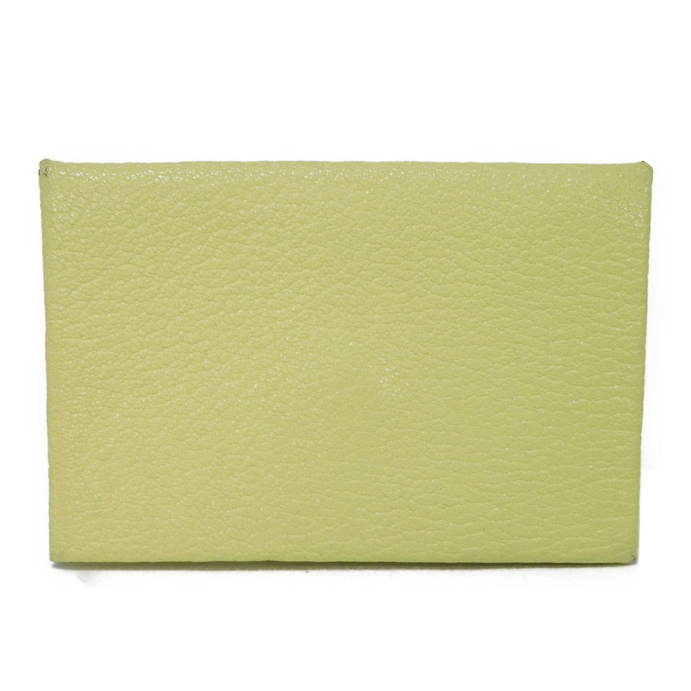 HERMES Card Case Shave Jaune Bourjon x Nata Verso Calvi