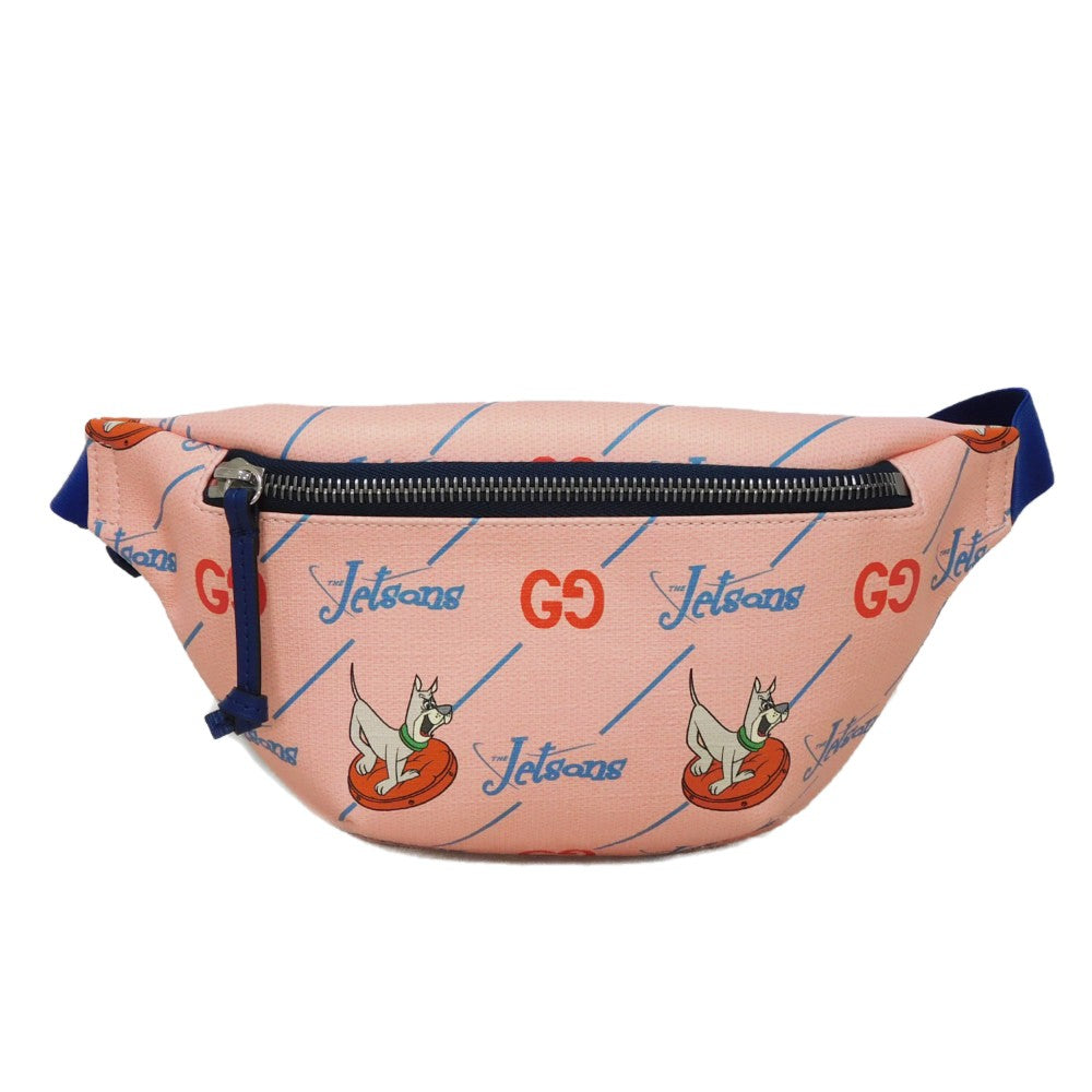 GUCCI Sling bag 502095 FACAK 4957 PVC canvas pink Chilled license The Jetsons Waist Pouch