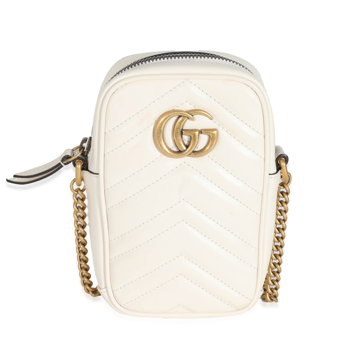 Gucci GG Cream Matelassé Marmont Mini Bag