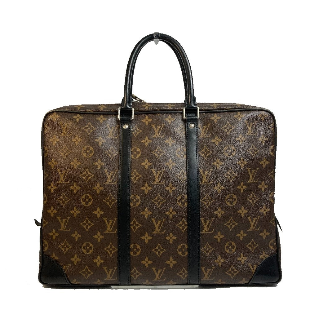 LOUIS VUITTON Briefcase M40225 Monogram canvas Brown Monogram Macasa Port Documan Voyajaj