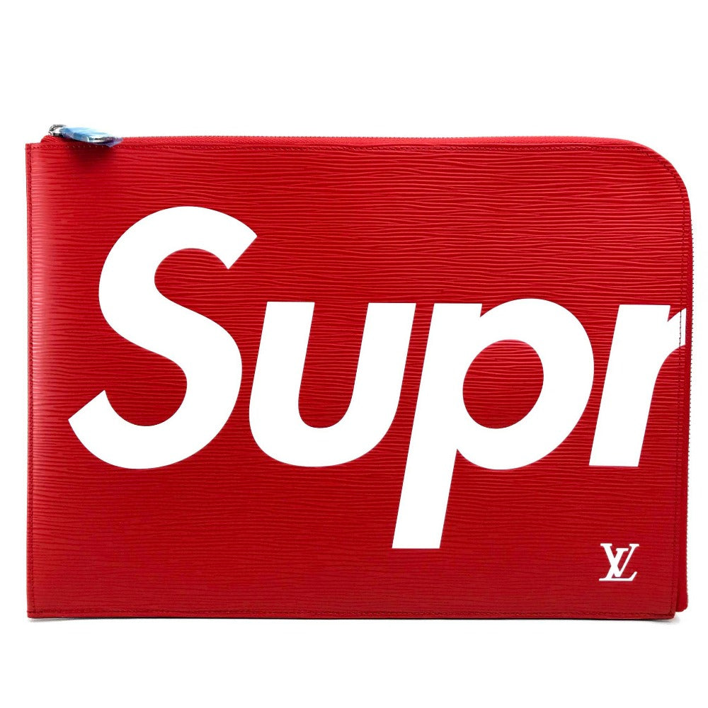 LOUIS VUITTON Clutch bag M67722 Epi Leather Red Louis Vuitton x Supreme Epi Pochette Joule GM