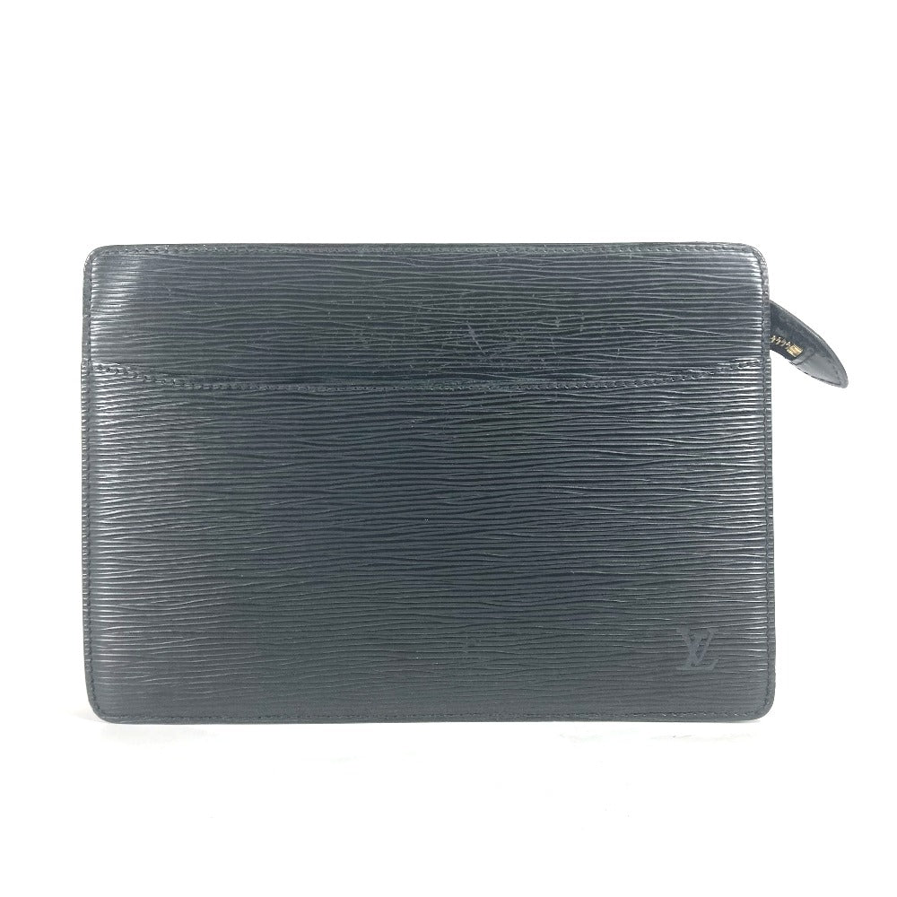 LOUIS VUITTON business bag M52522 Epi Leather black Epi Pochette Homme mens Used