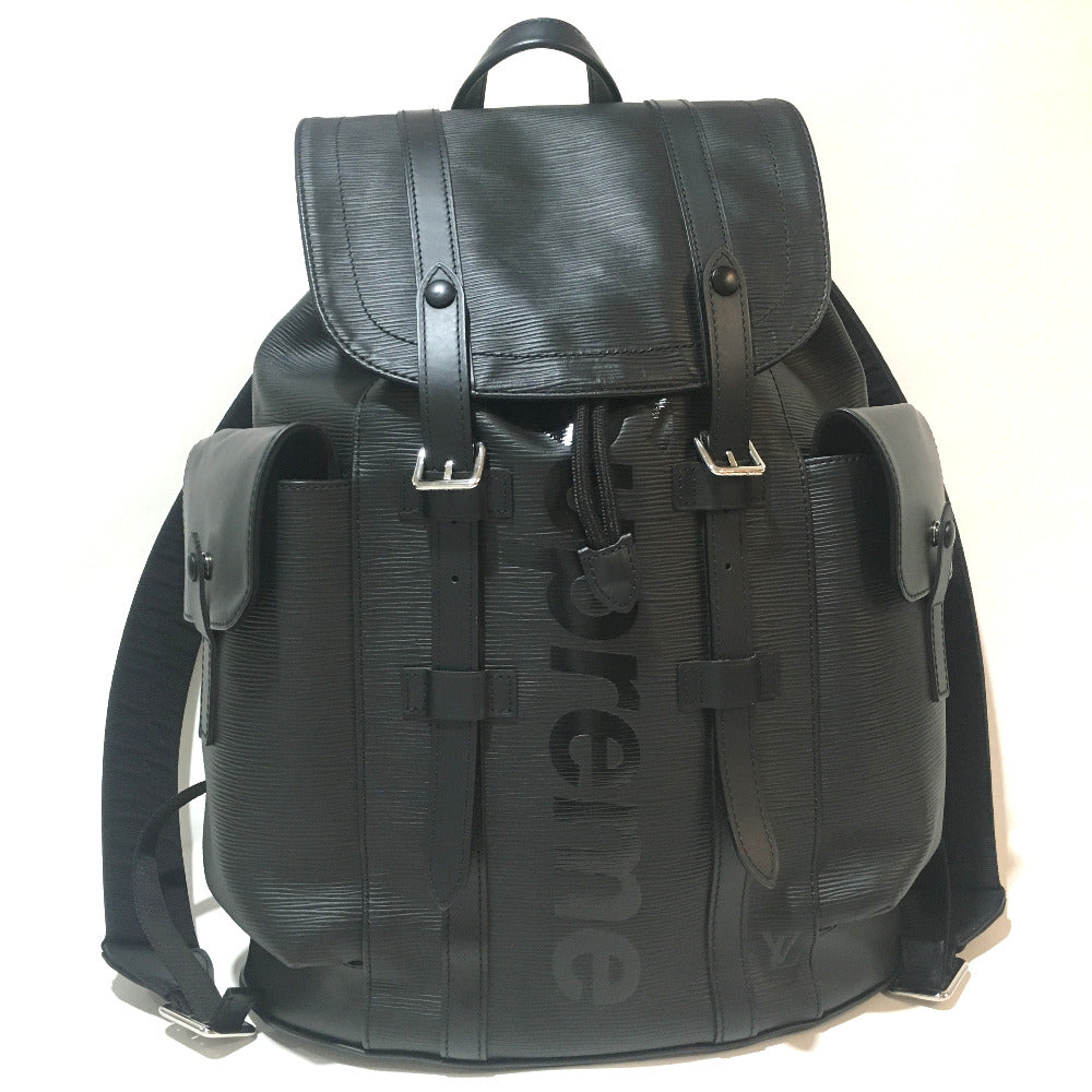 LOUIS VUITTON Backpack M53413 Epi Leather black Epi Christopher PM backpack mens Used