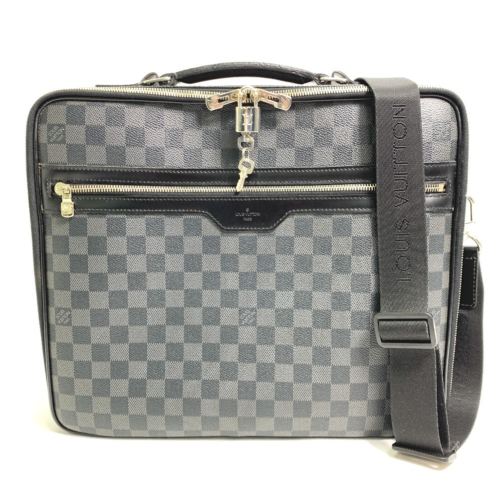 LOUIS VUITTON Business bag N58030 Damier Grafitto Canvas black Damier Graphite Crossbody Steve