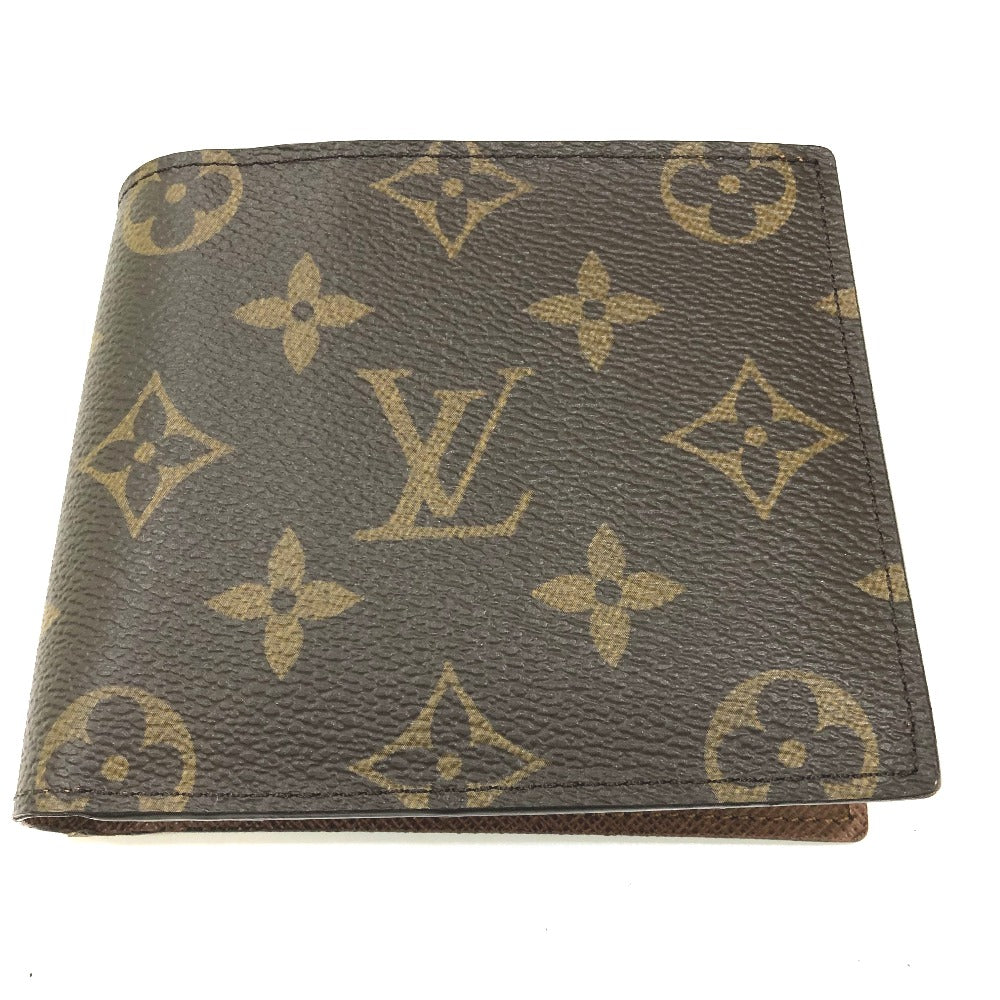 LOUIS VUITTON Folded wallet M62288 Monogram canvas Brown logo Portefeuille Marco NM Women Used