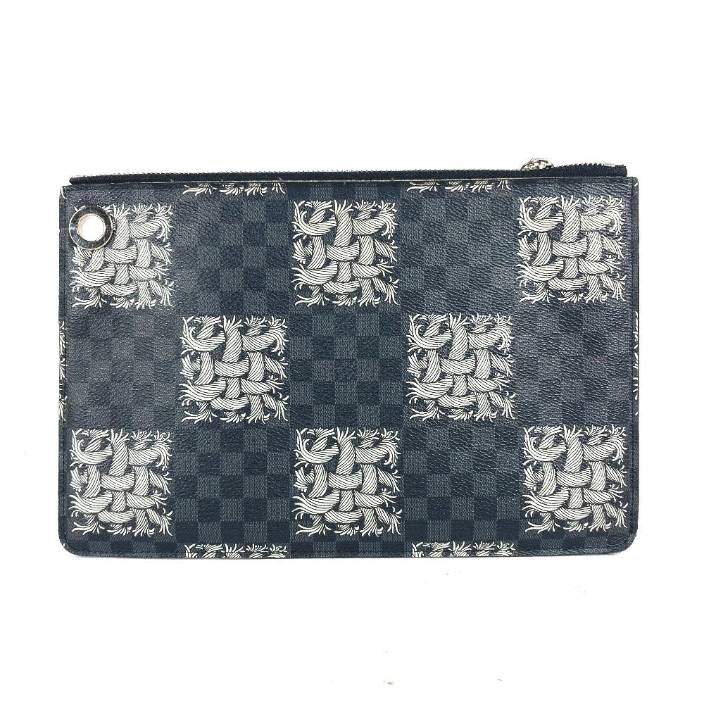 LOUIS VUITTON Clutch bag N61231 Damier Grafitto Canvas black Damier Grafitte Pochette Jules PM