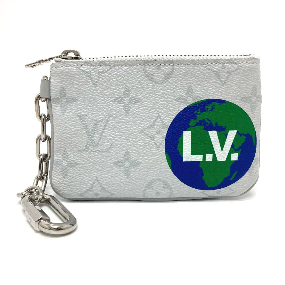 LOUIS VUITTON Coin case M67809 Monogram canvas white Coin Pocket Wallet Zipped pouch PM unisex(Unisex) Used