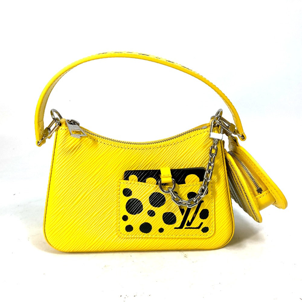 LOUIS VUITTON Handbag M21702 Epi Leather yellow Kusama Yayoi Collaboration LVxYK Malelini Women Used