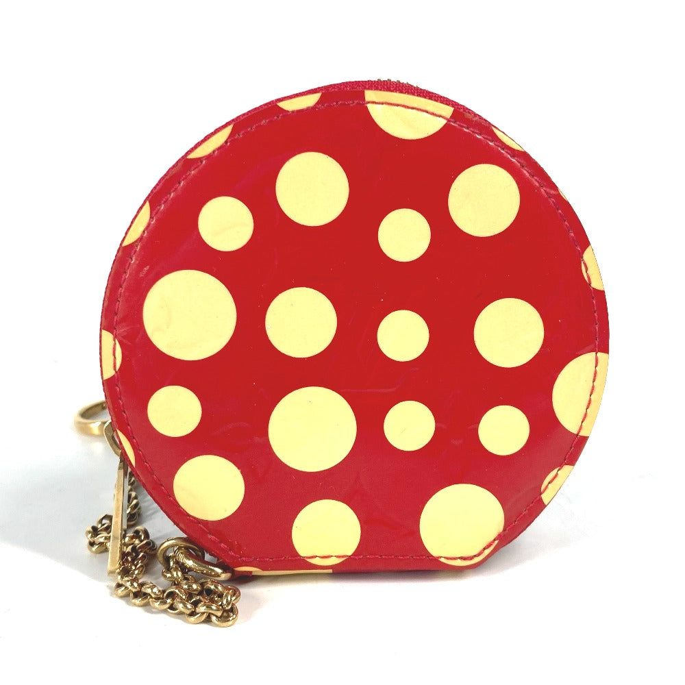 LOUIS VUITTON Coin case M91570 Patent leather Red Yayoi Kusama collaboration dot polka dot Portomone Chapeau