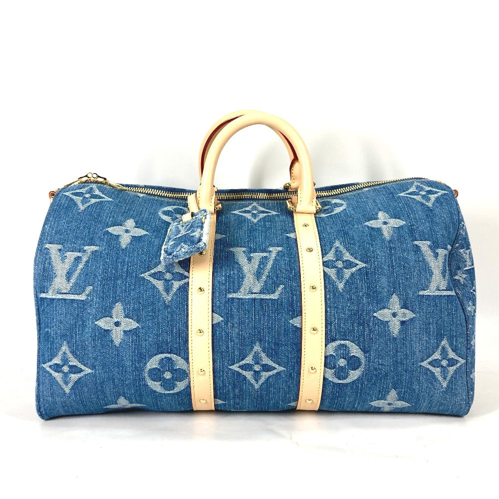 LOUIS VUITTON Boston Duffel bag M24315 Monogram denim blue New LV Remix Keepall ・bandouliere 45