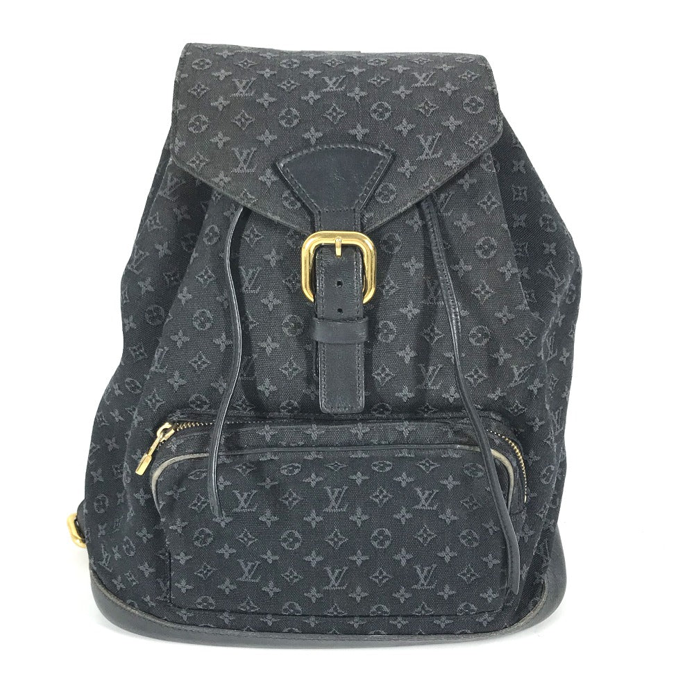 LOUIS VUITTON Backpack M92455 Monogram denim blue Monogram Mini Denim MontsourisGM