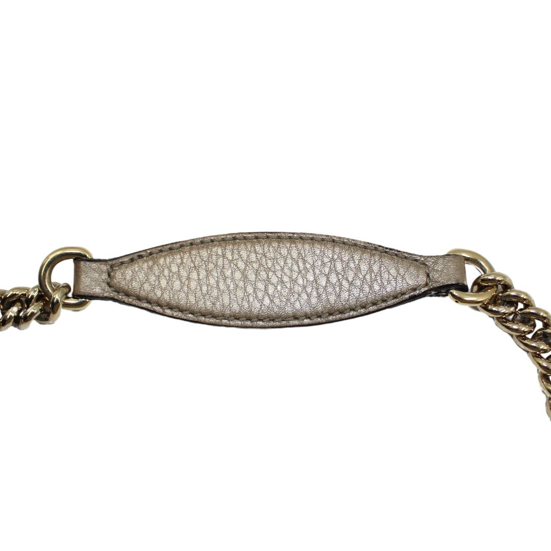 Gucci Pebbled Calfskin Medium Soho Chain Shoulder Bag