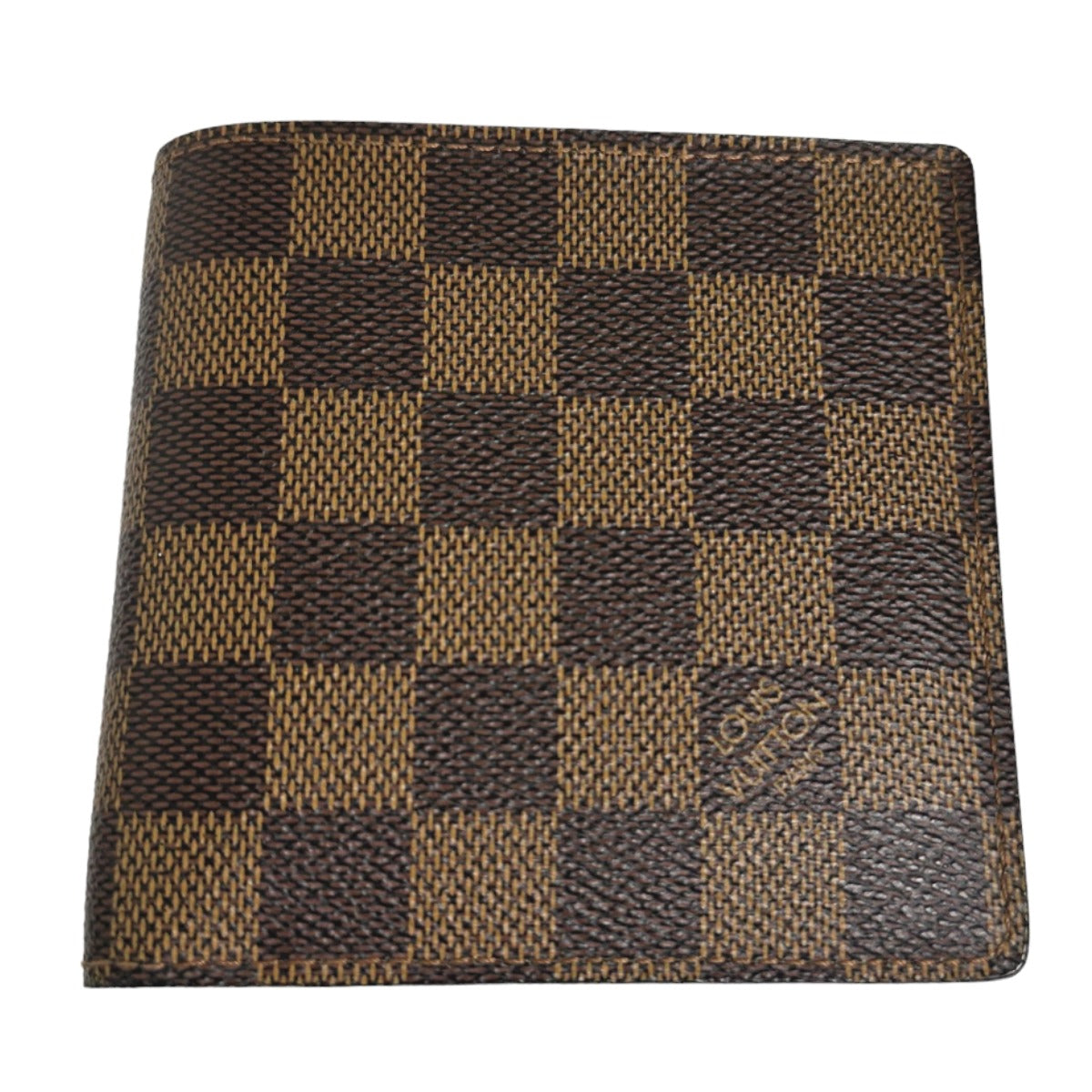 LOUIS VUITTON Bifold Wallet N61675 Damier canvas Brown Bi-fold wallet with card pocket Damier Portefeuille Marco mens(Unisex) Used