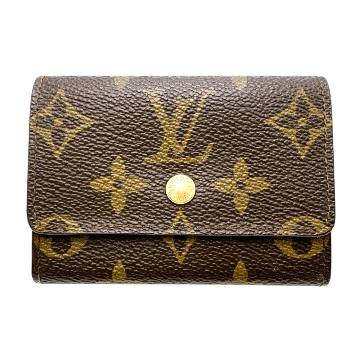 LOUIS VUITTON Coin case M61930 Monogram canvas Brown Monogram Portonet Plat