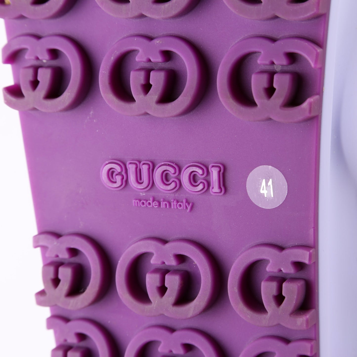 Gucci Rubber Slides Size 41