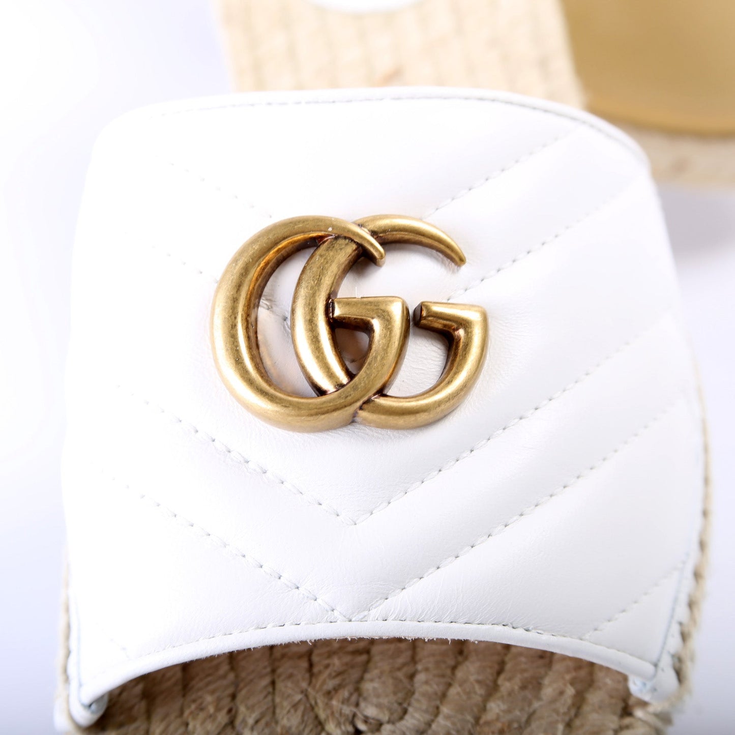 Gucci Marmont Espadrille Slides Size 39.5