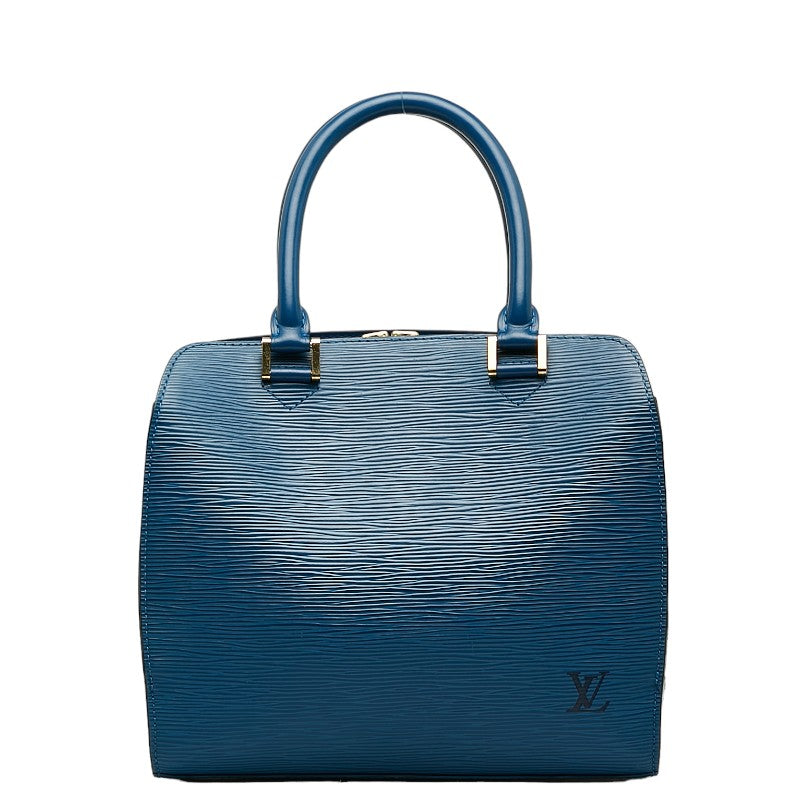 Louis Vuitton Epiphone Handbag M52055 Tread Blue Leather Louis Vuitton