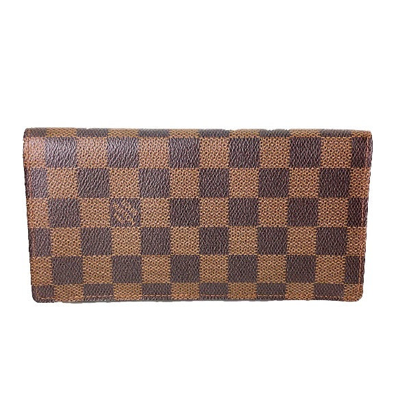 LOUIS VUITTON Bill Compartment N62228 Damier canvas Brown Portefeuille Ron Damier mens Used