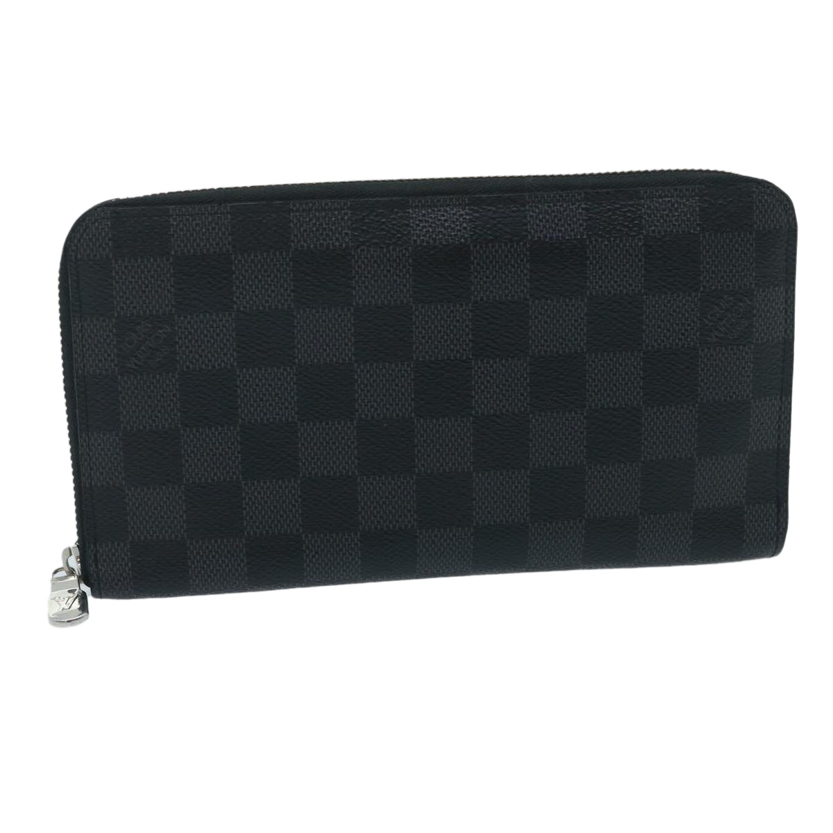 Louis Vuitton Gray Canvas Zippy organizer wallet accessories
