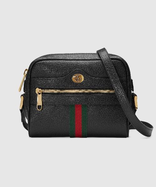 Gucci Ophidia Burgundy Leather Small Belt Bag