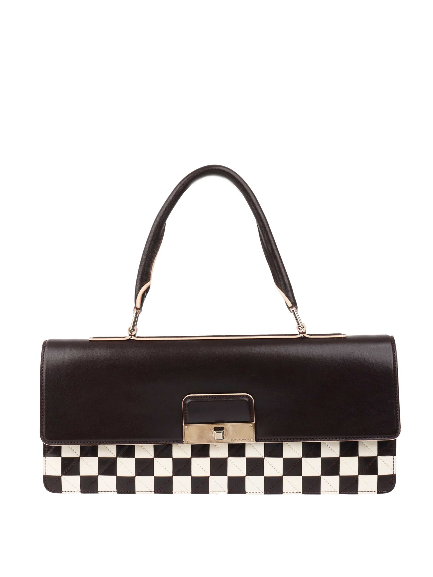 Louis Vuitton Black & White Chess Board Clutch.