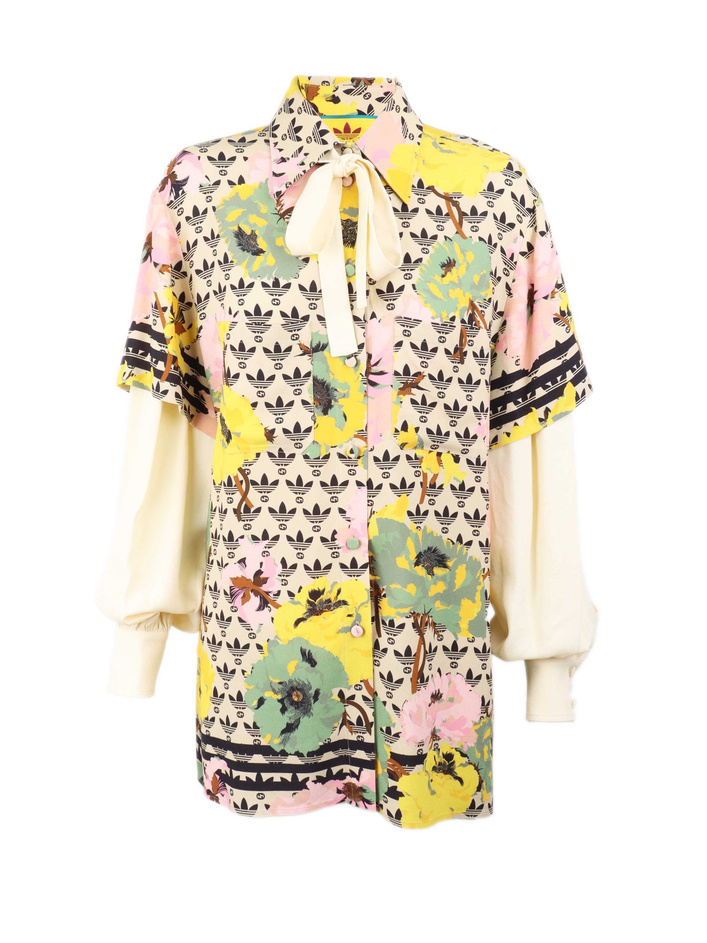 Gucci x Adidas GG Trefoil Poppy Shirt.