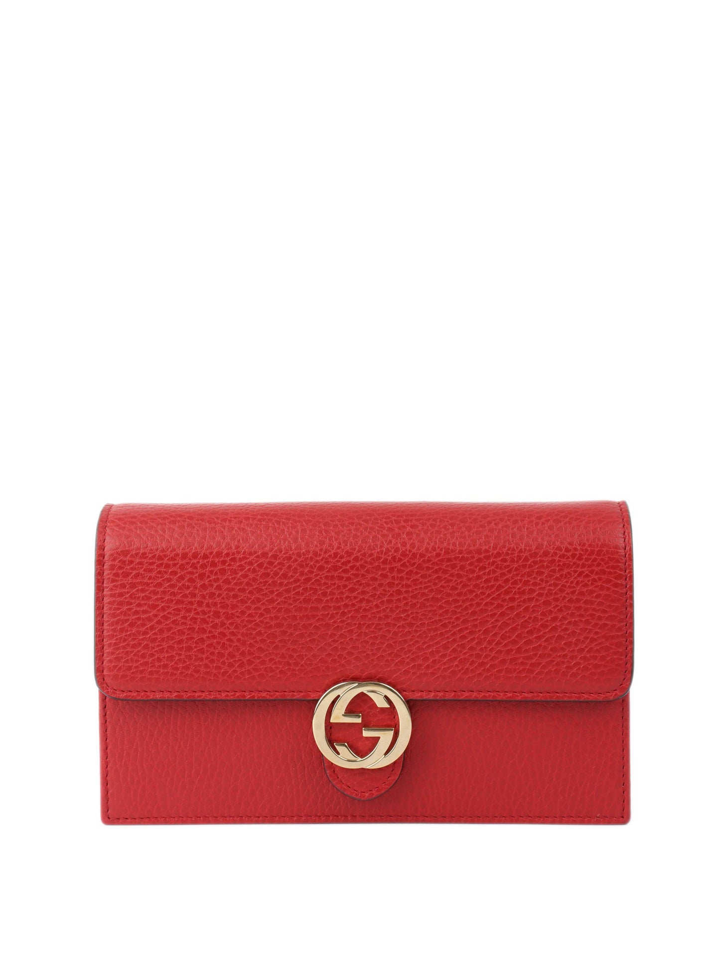 Gucci Red GG Wallet on Chain.
