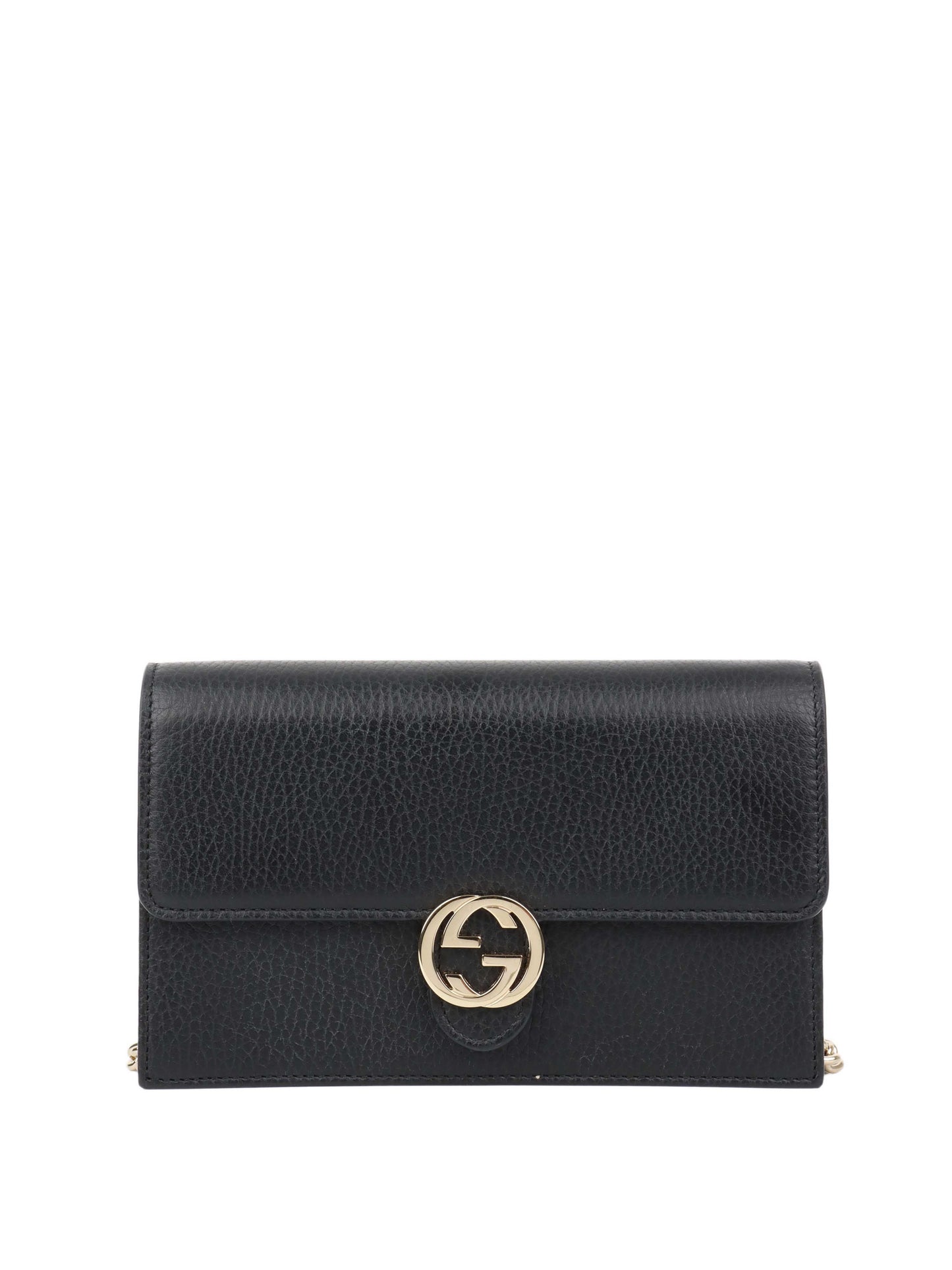 Gucci Black Wallet on Chain LGHW.
