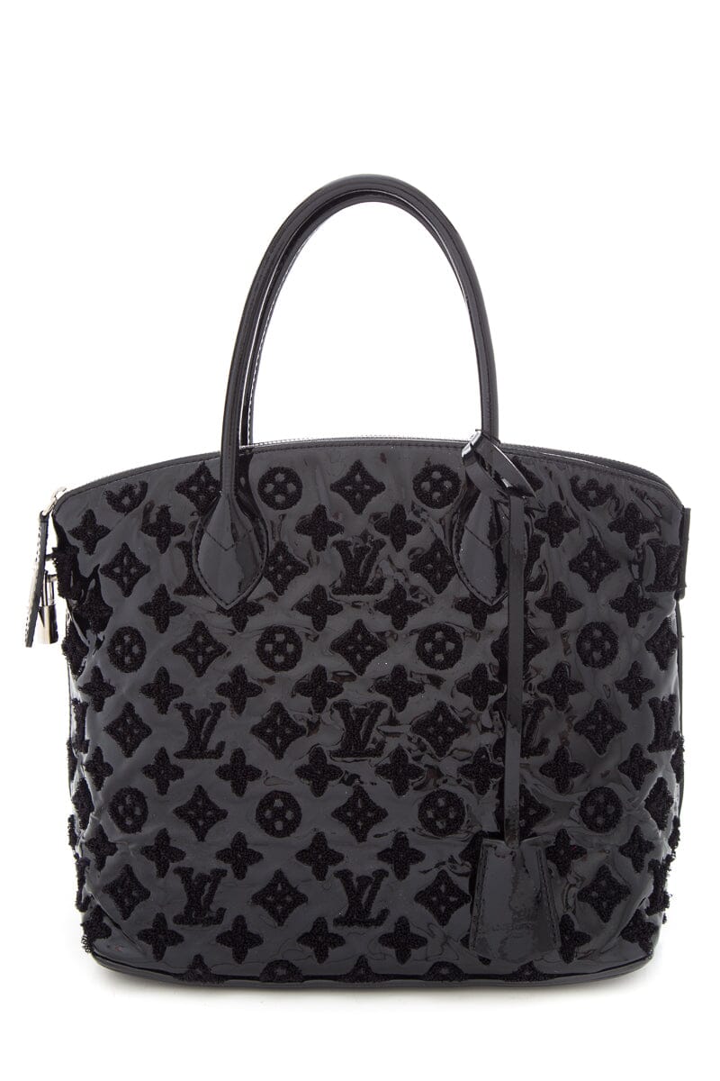 Louis Vuitton Black Patent Leather Limited Edition Lockit Handbag