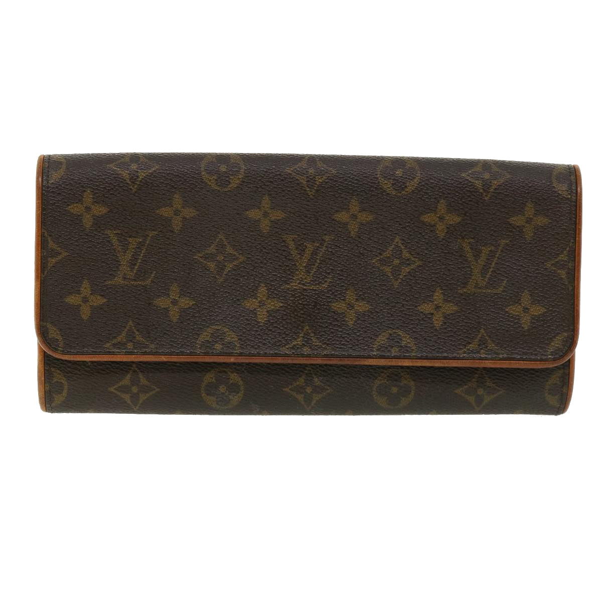 Louis Vuitton Brown Canvas Pochette Twin shoulder bag